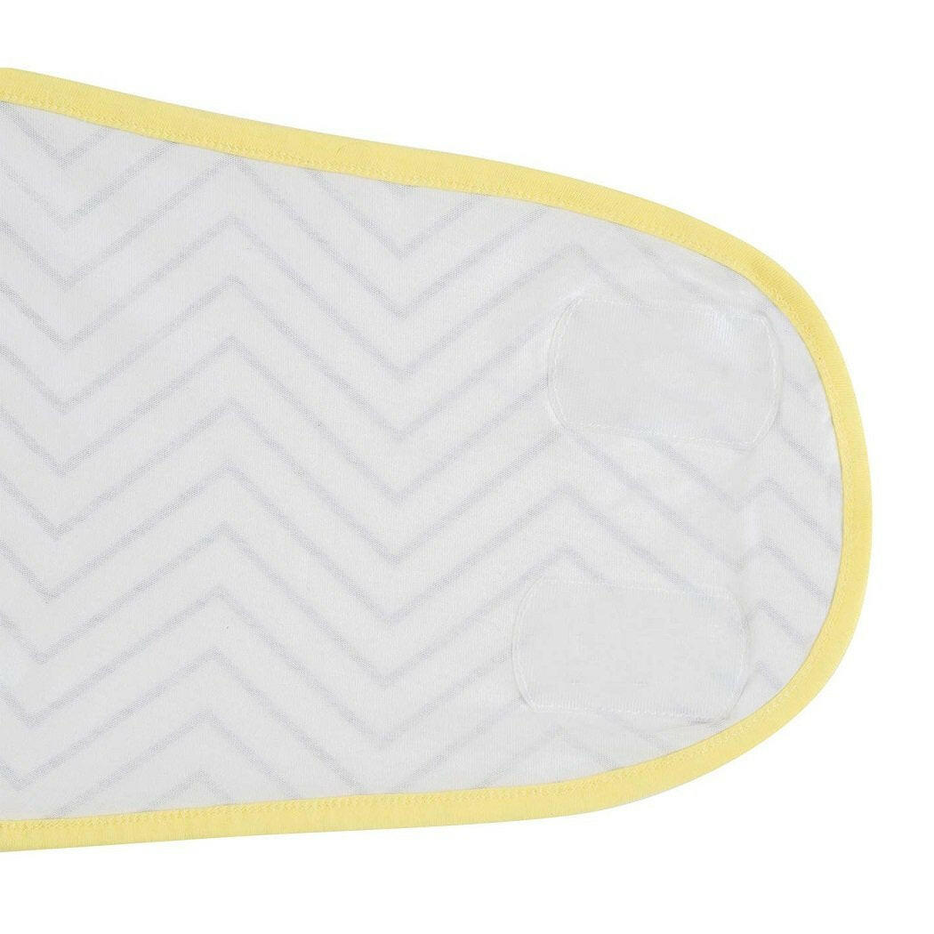 Clevamama Baby Swaddle to Sleep Wrap (White Chevron) - Newborn Size: 0-3 Months