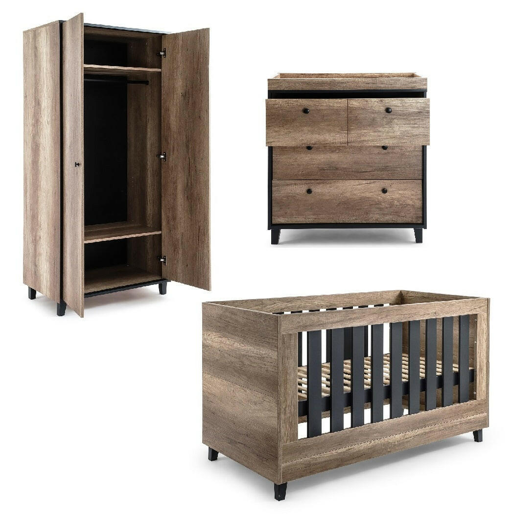 Babystyle MONTANA Nursery Furniture Set - 3 Piece (FREE Mattress)