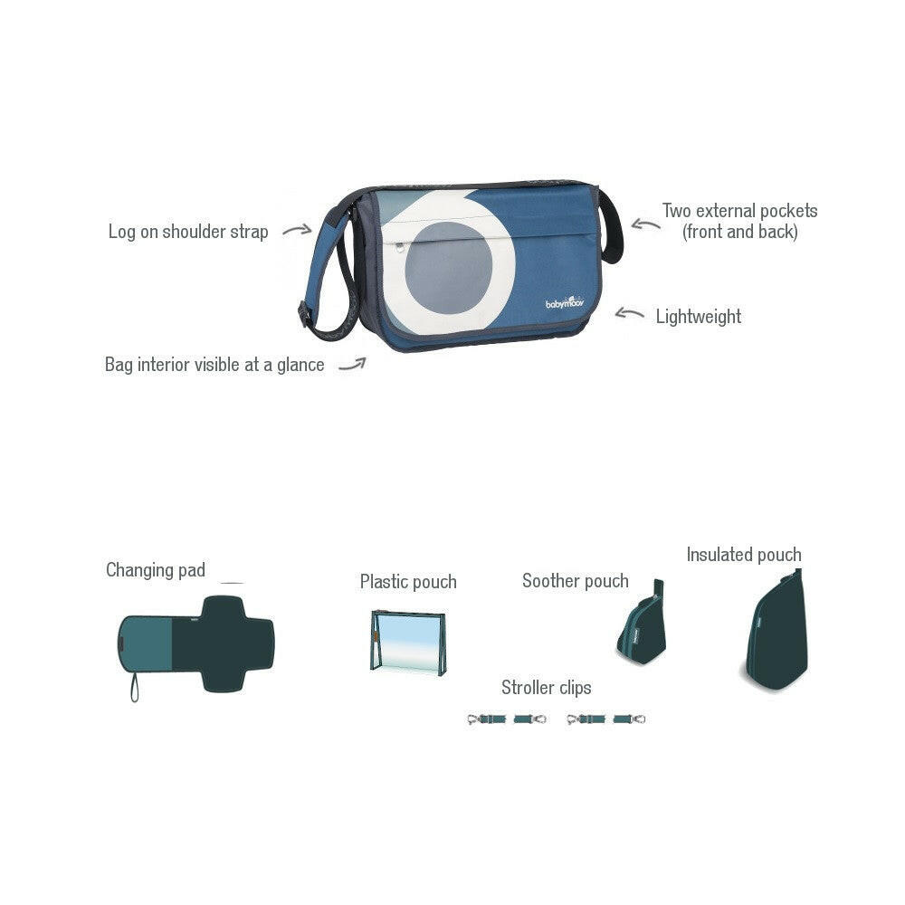 Babymoov Messenger Changing Bag - Petrol