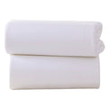 Clair De Lune Fitted Sheets for Moses Baskets - Pack of 2 (White)