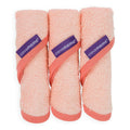 ClevaMama Bamboo Baby Washcloths - Set of 3 (Coral)