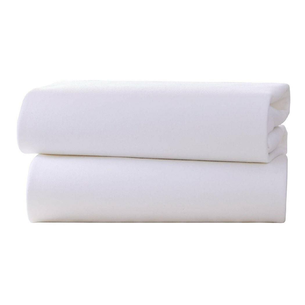 Clair De Lune Fitted Sheets (White) Cot 120x60cm