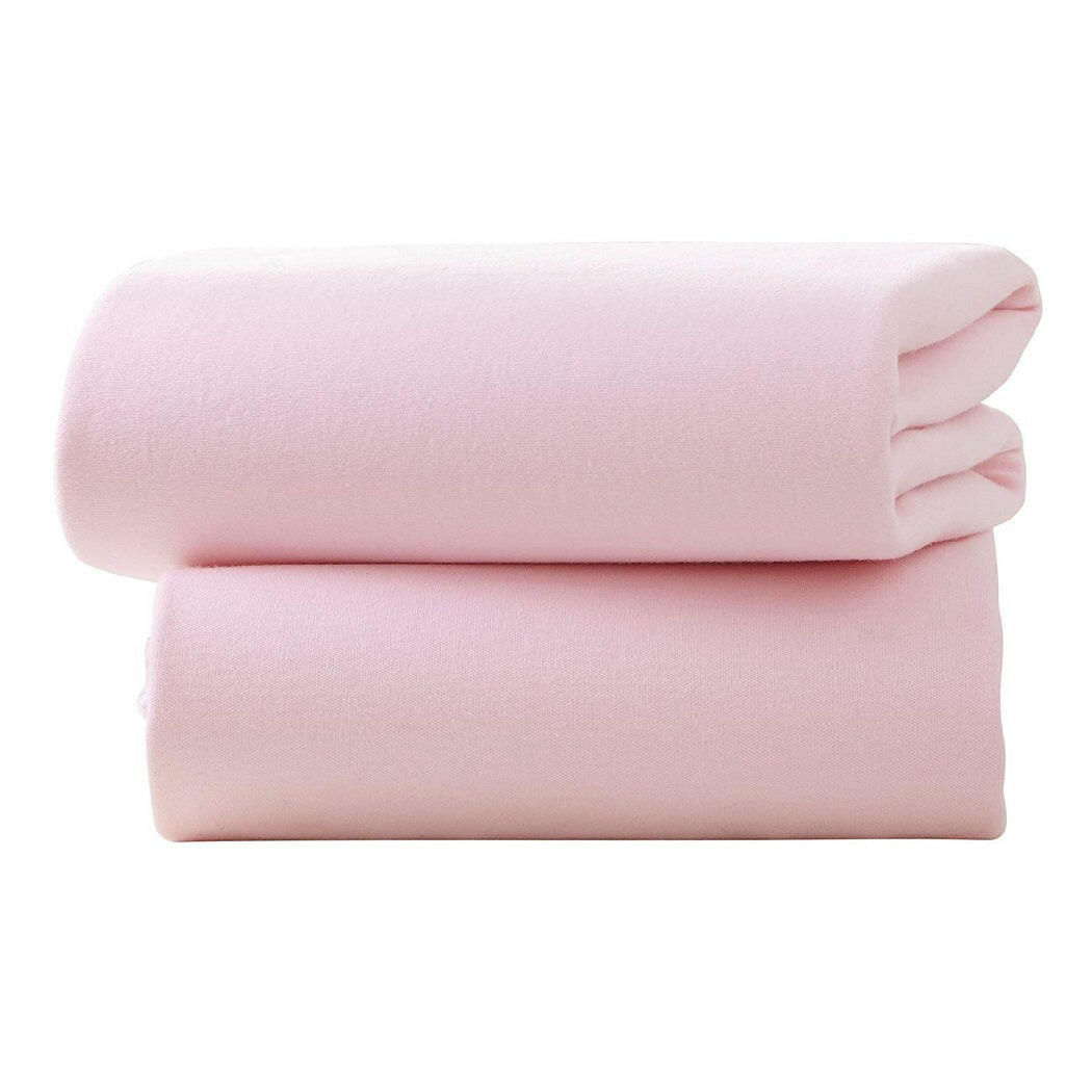 Clair De Lune Fitted Sheets (Pink) Cot 120x60cm