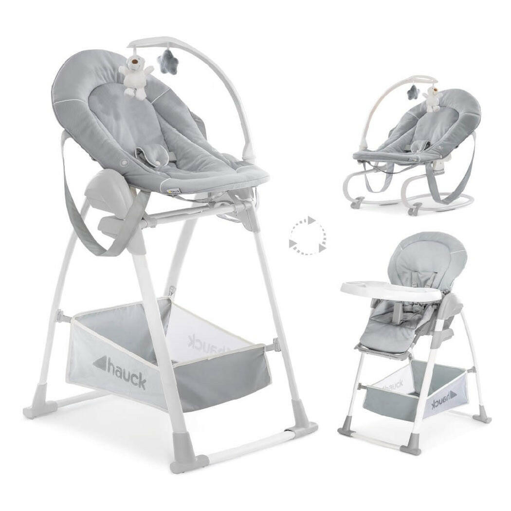 Hauck Sit 'n' Relax 3in1 Highchair (Stretch Grey)