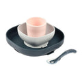 BEABA Silicone Feeding Meal Set - 4 Piece (Night Blue)