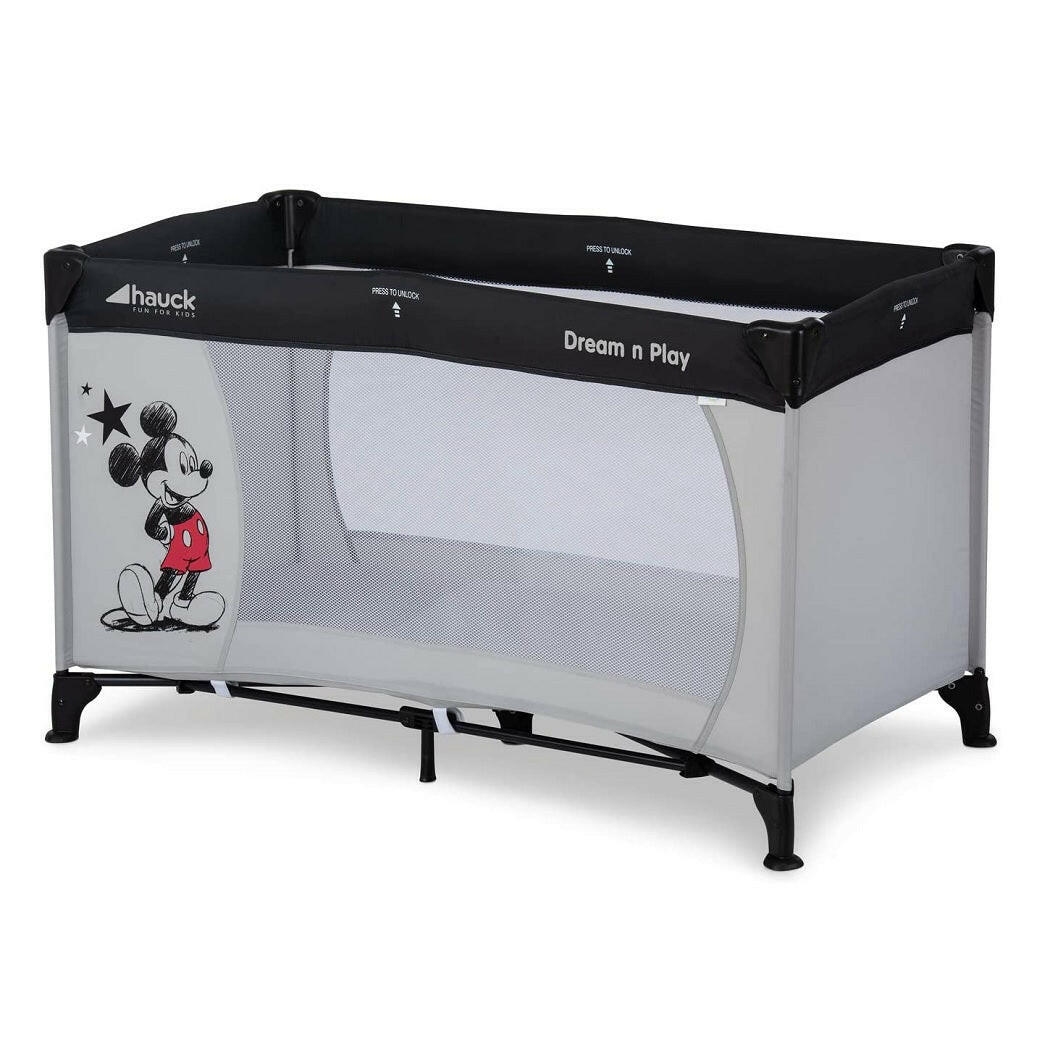 Hauck Dream n Play Travel Cot (Disney - Mickey Stars)