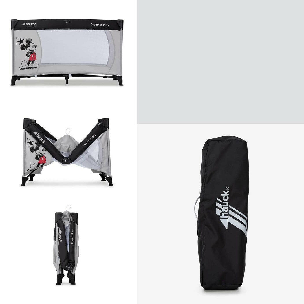 Hauck Dream n Play Travel Cot (Disney - Mickey Stars)