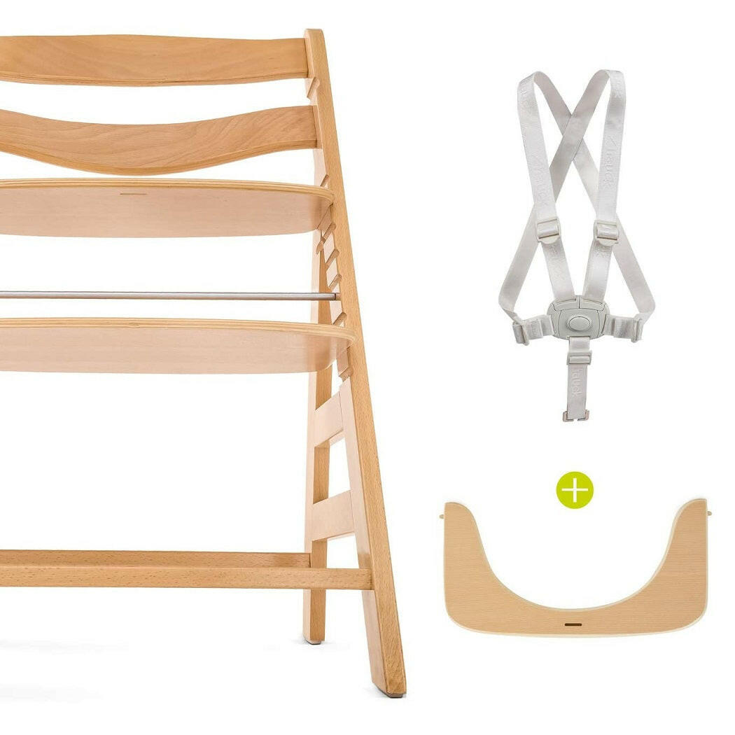 Hauck Alpha+B Wooden Highchair (Natural)
