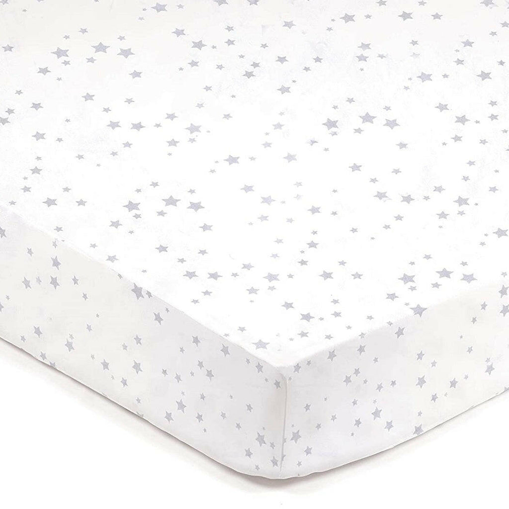 BreathableBaby Cot Bed Set (Twinkle Grey)