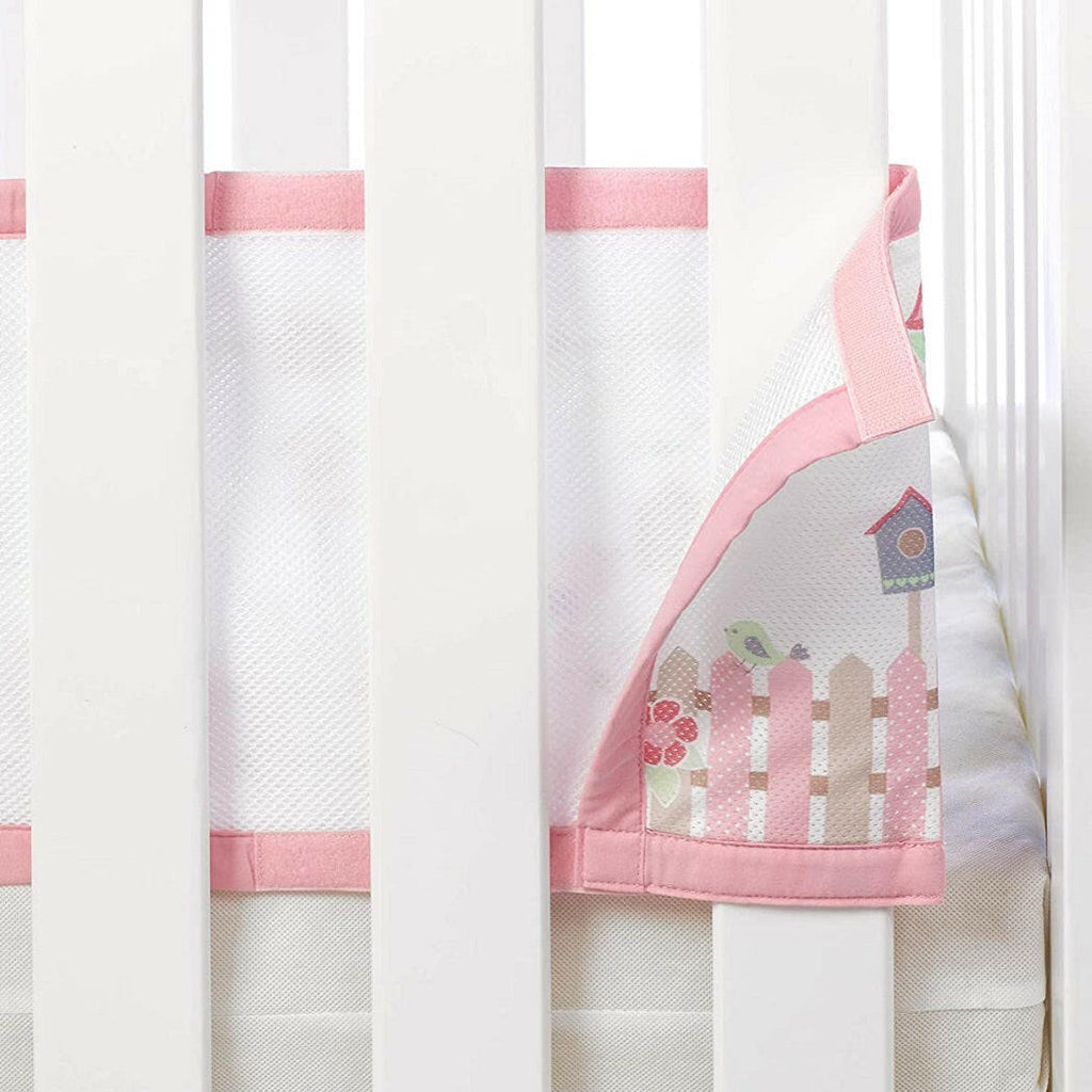 BreathableBaby Cot Bed Set (English Garden)