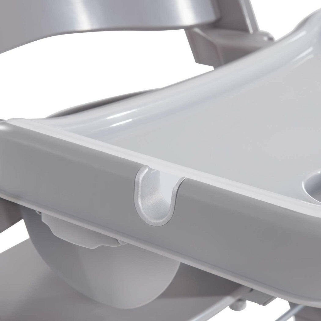 Hauck Alpha Tray - 3-in-1 Table Set for Hauck Wooden Highchairs Alpha+ & Beta+ (Grey)