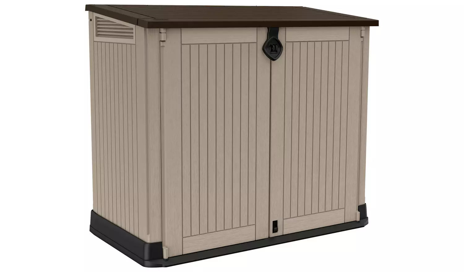 Keter Store-It-Out Midi 880L Plastic Garden Storage – Beige & Brown £74.99