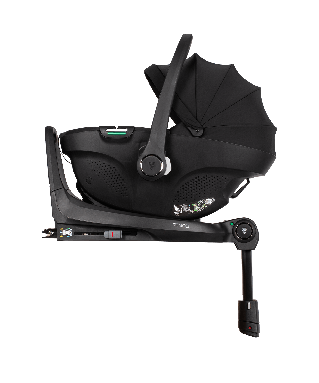 Venicci Tiago 360 I-Size Isofix Car Seat in Black - Safe and Stylish Isofix Car Seat