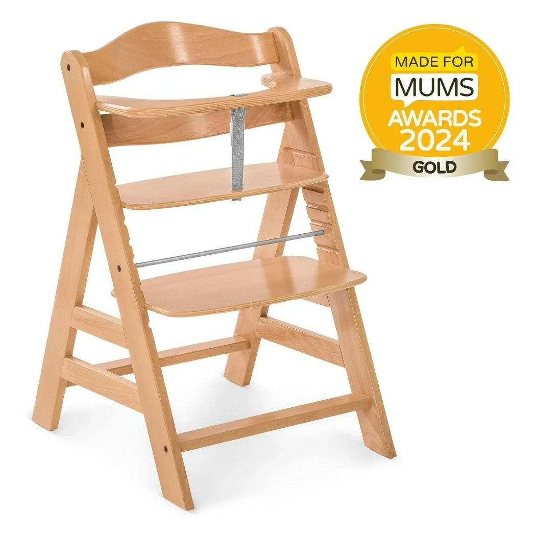 Hauck Alpha+B Wooden Highchair (Natural)