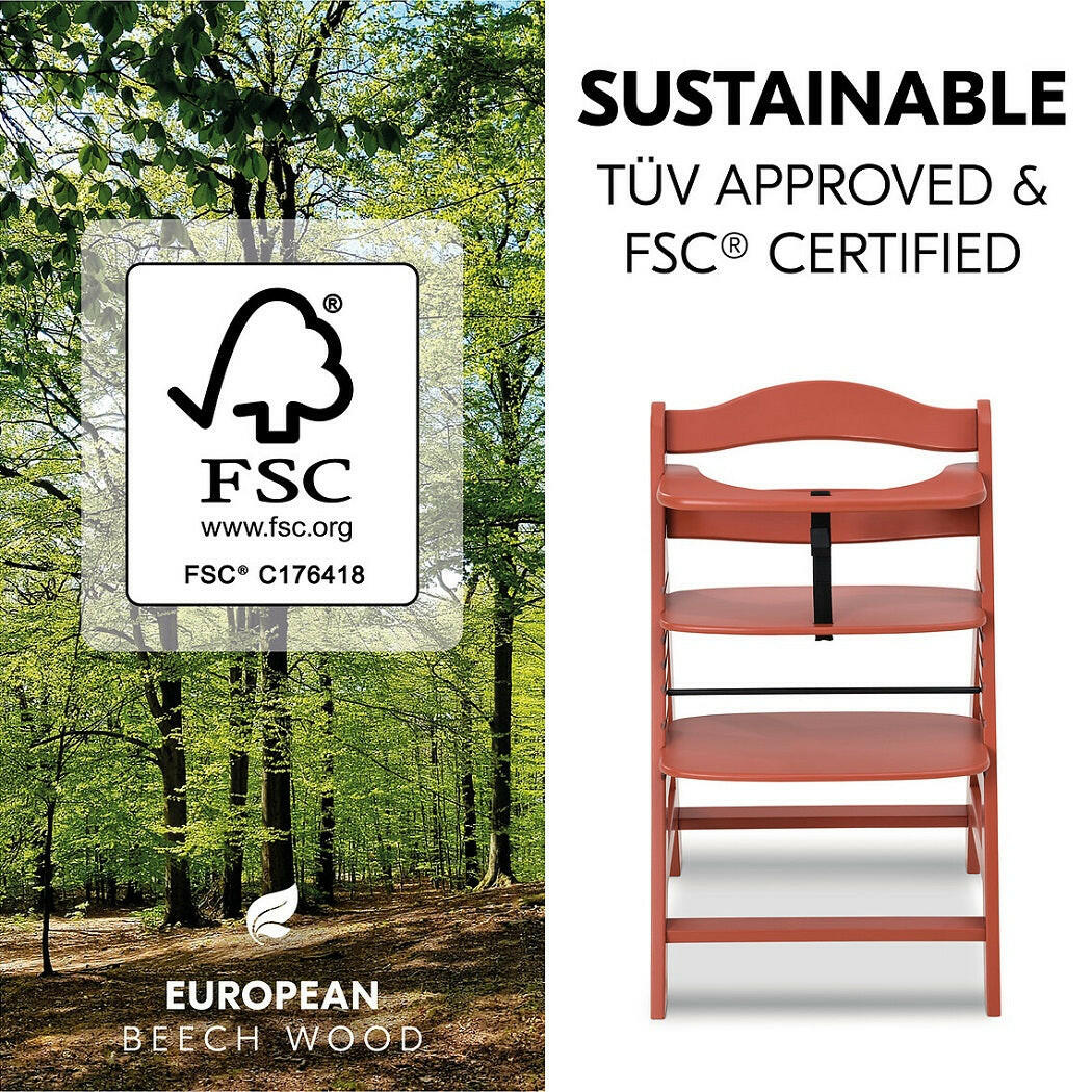 Hauck Alpha+B Wooden Highchair (Cork)