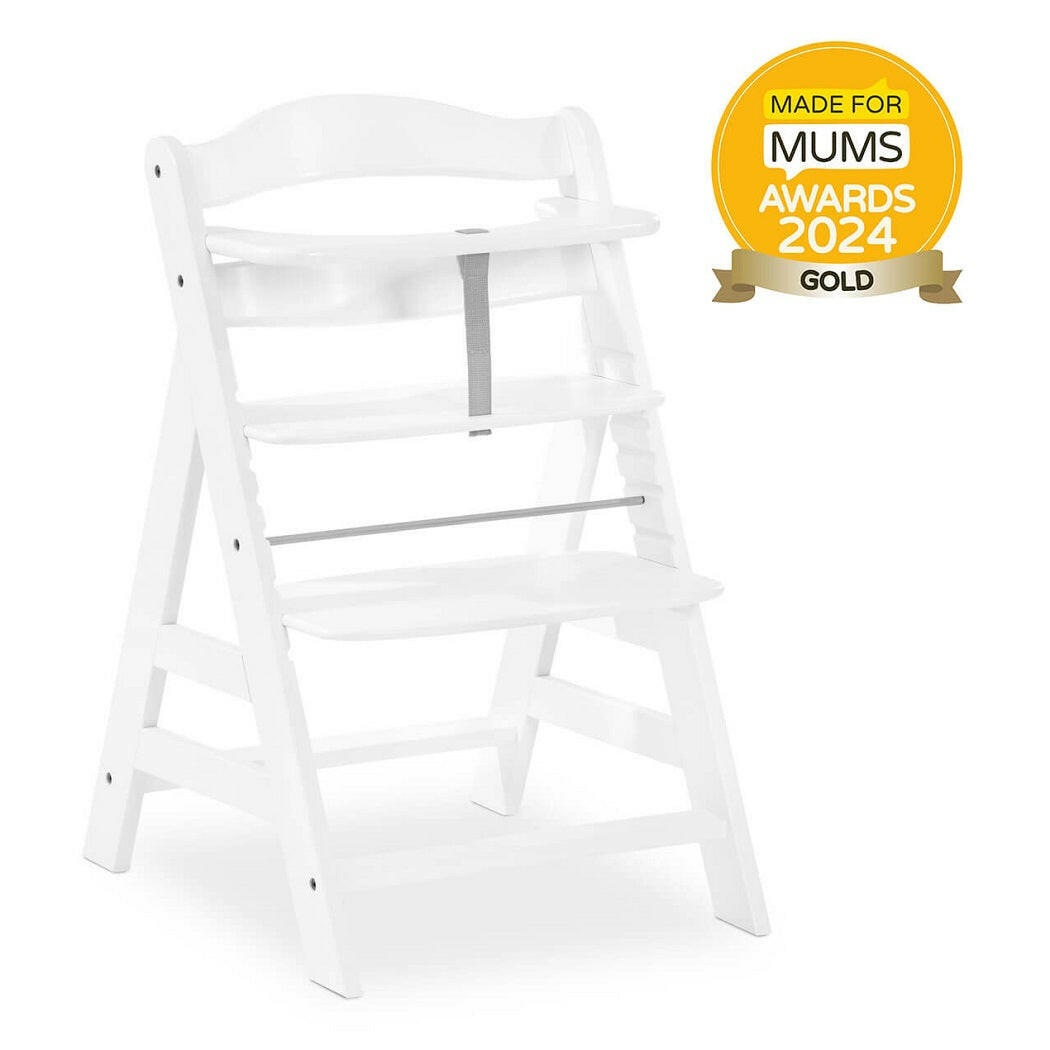 Hauck Alpha+B Wooden Highchair (White)