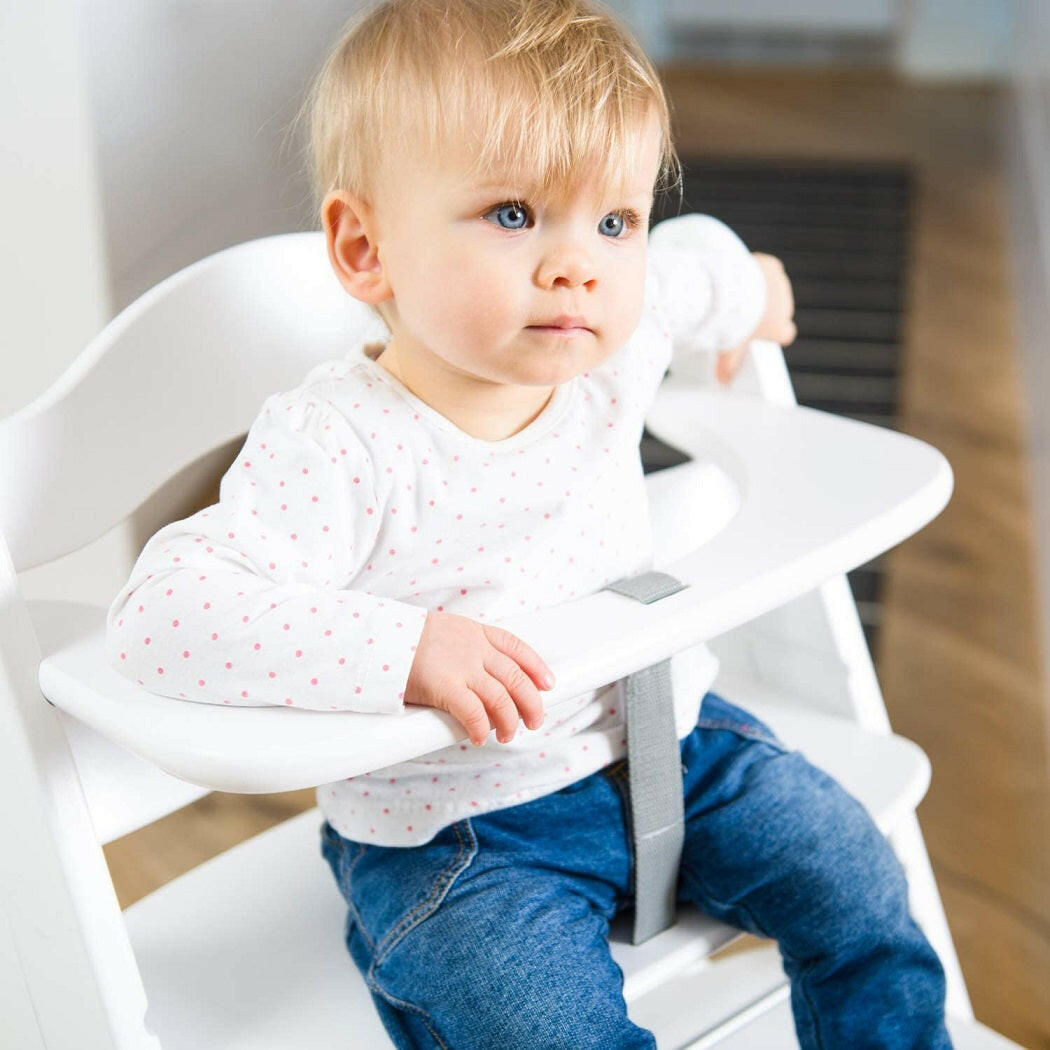 Hauck Alpha+B Wooden Highchair (White)