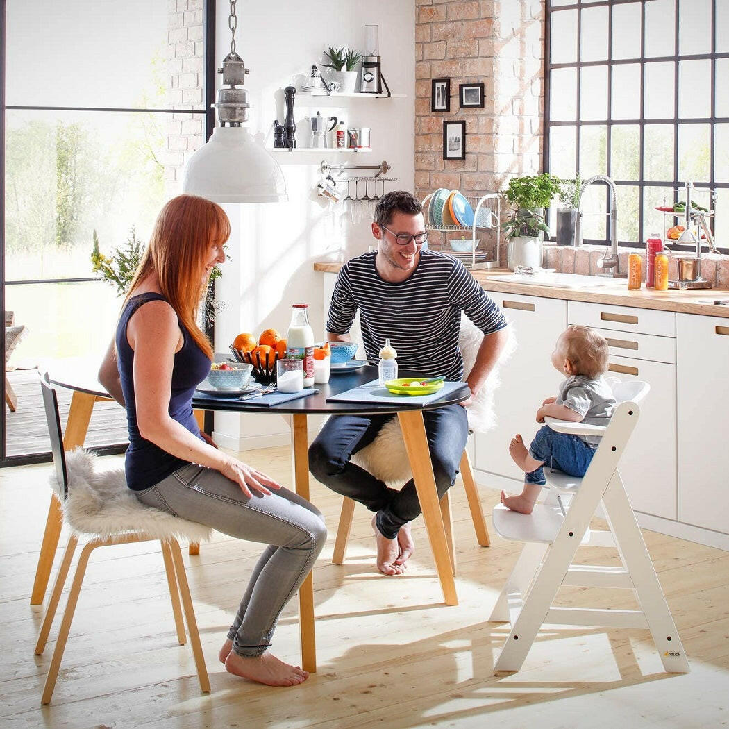 Hauck Alpha+B Wooden Highchair (White)