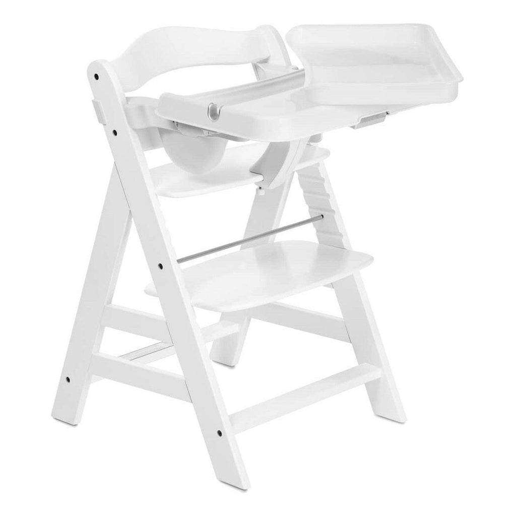 Hauck Alpha Tray - 3-in-1 Table Set for Hauck Wooden Highchairs Alpha+ & Beta+ (White)