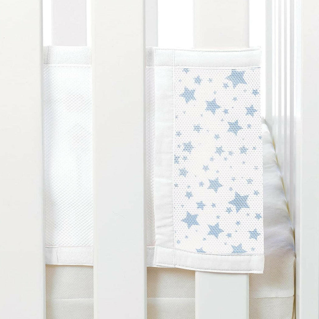 BreathableBaby Mesh Liner - 4 Sided (Twinkle Stars Blue)