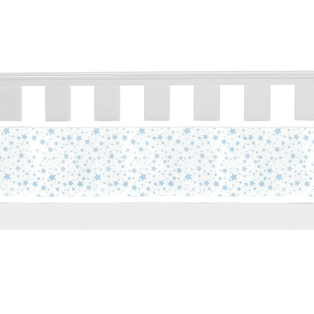 BreathableBaby Mesh Liner - 4 Sided (Twinkle Stars Blue)