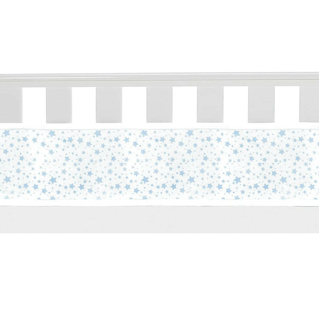BreathableBaby Mesh Liner - 4 Sided (Twinkle Stars Blue)