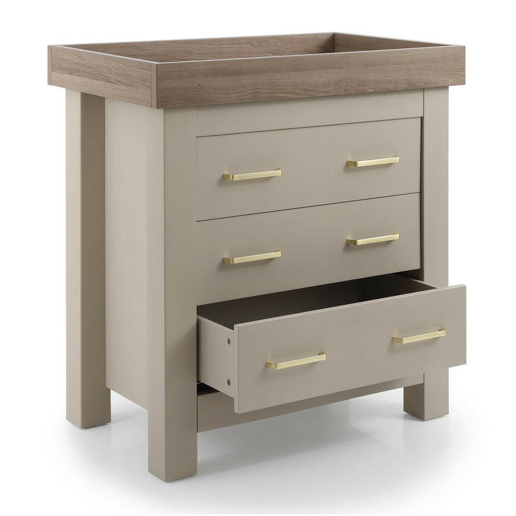 Babystyle Bordeaux Nursery Furniture Set - Oatmeal - 3 Piece (Free Mattress)