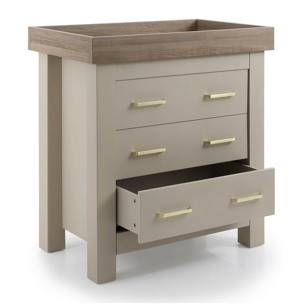 Babystyle Bordeaux Nursery Furniture Set - Oatmeal - 3 Piece (Free Mattress)