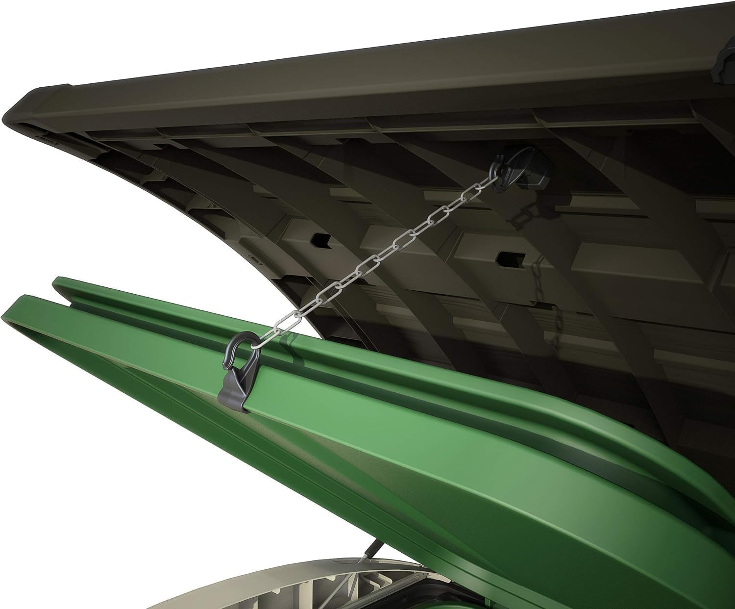 2000L Outdoor Garden Storage Shed – Beige & Brown