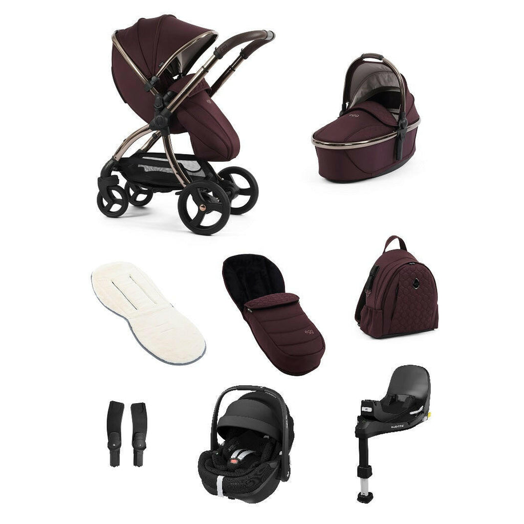 egg3 Mulberry - Luxury Bundle with Maxi-Cosi Pebble 360 Pro²