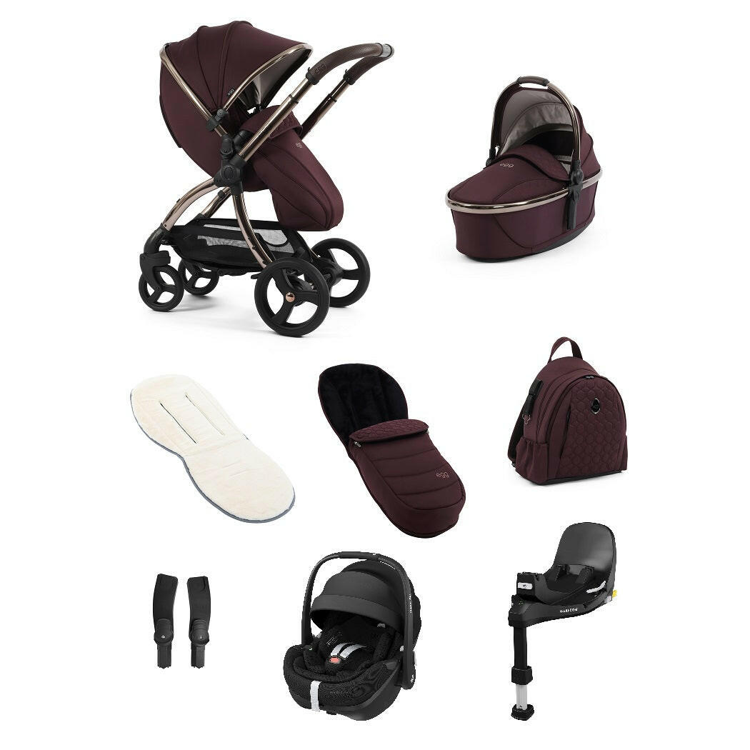 egg3 Mulberry - Luxury Bundle with Maxi-Cosi Pebble 360 Pro²