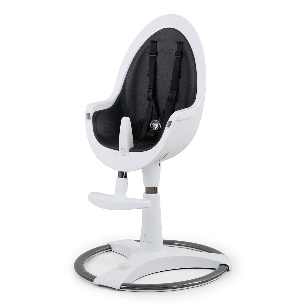 egg Highchair with Seat Pad – White