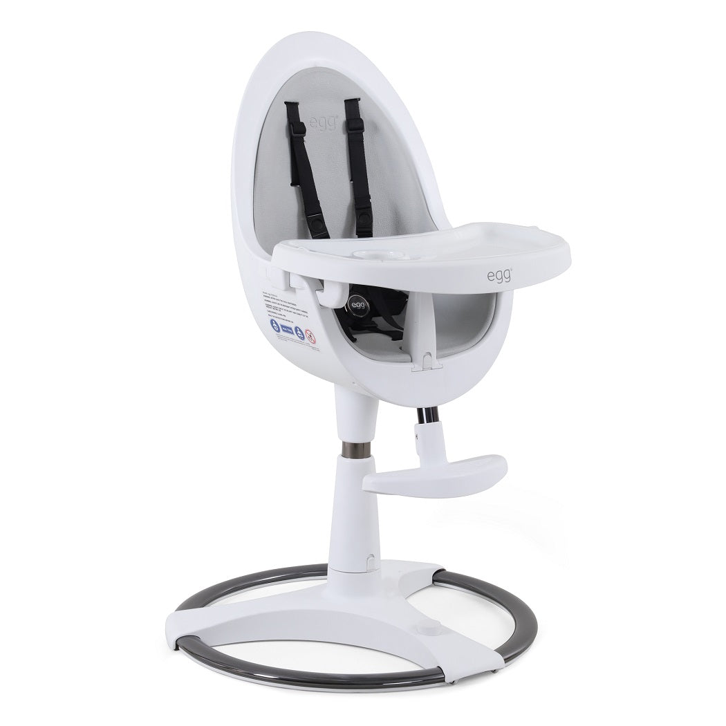egg Highchair with Seat Pad – White