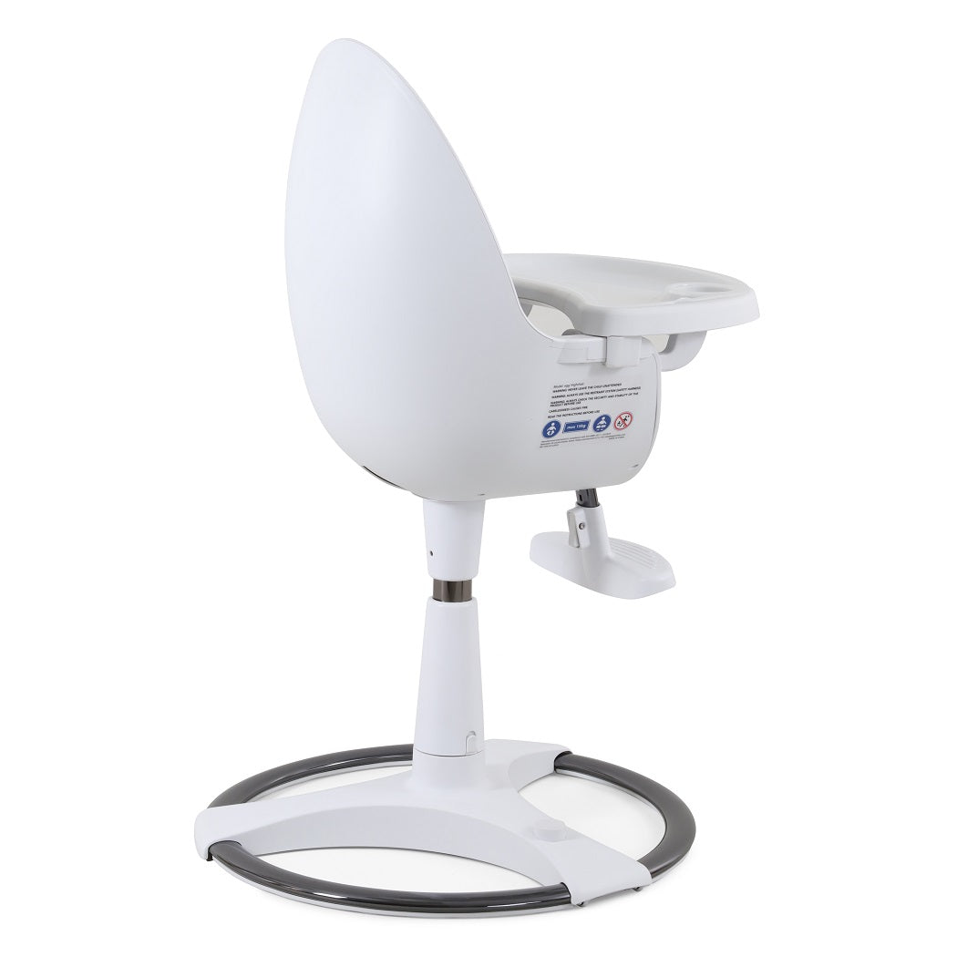 egg Highchair with Seat Pad – White