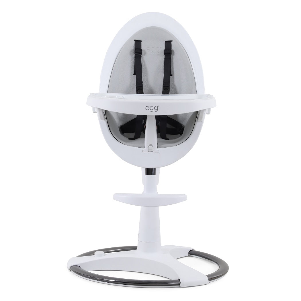 egg Highchair with Seat Pad – White