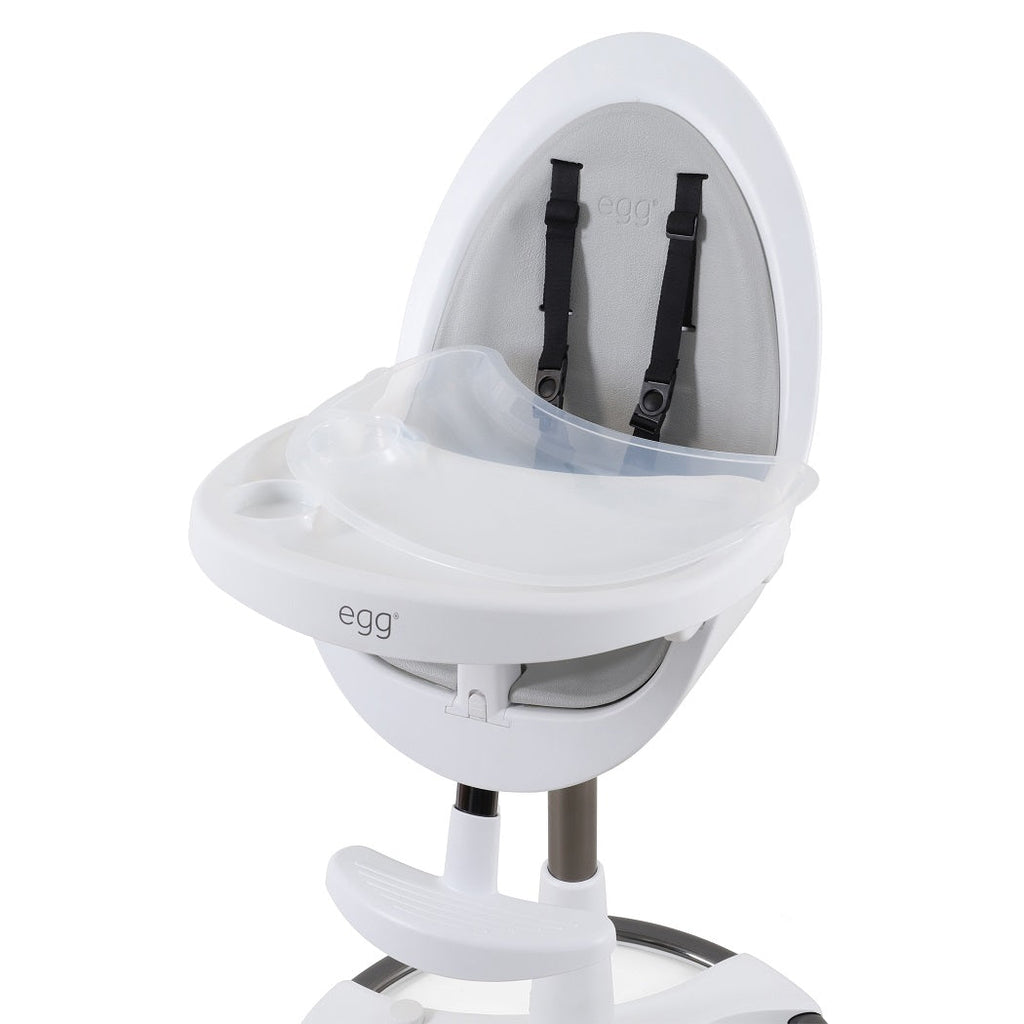 egg Highchair with Seat Pad – White