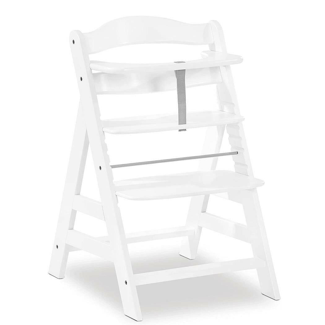 Hauck Alpha+B Wooden Highchair (White)