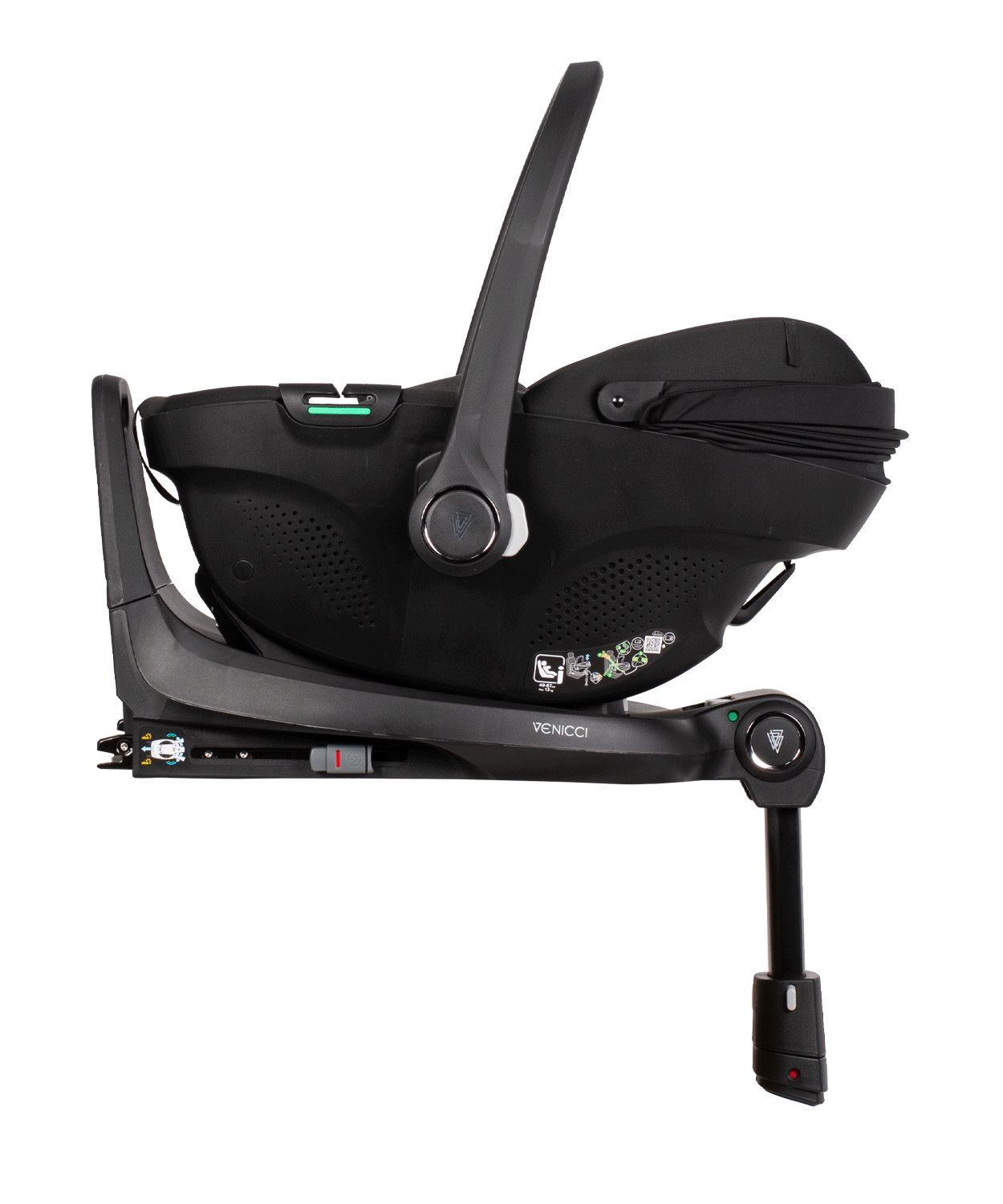 Venicci Tiago 360 I-Size Isofix Car Seat in Black - Safe and Stylish Isofix Car Seat