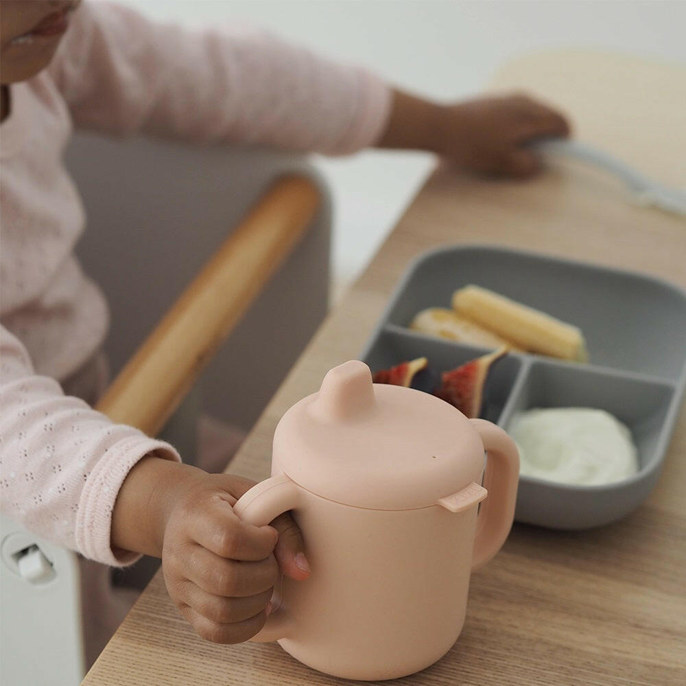 BEABA Silicone Meal Set - 3 Piece (Pink)