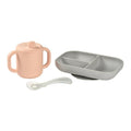 BEABA Silicone Meal Set - 3 Piece (Pink)