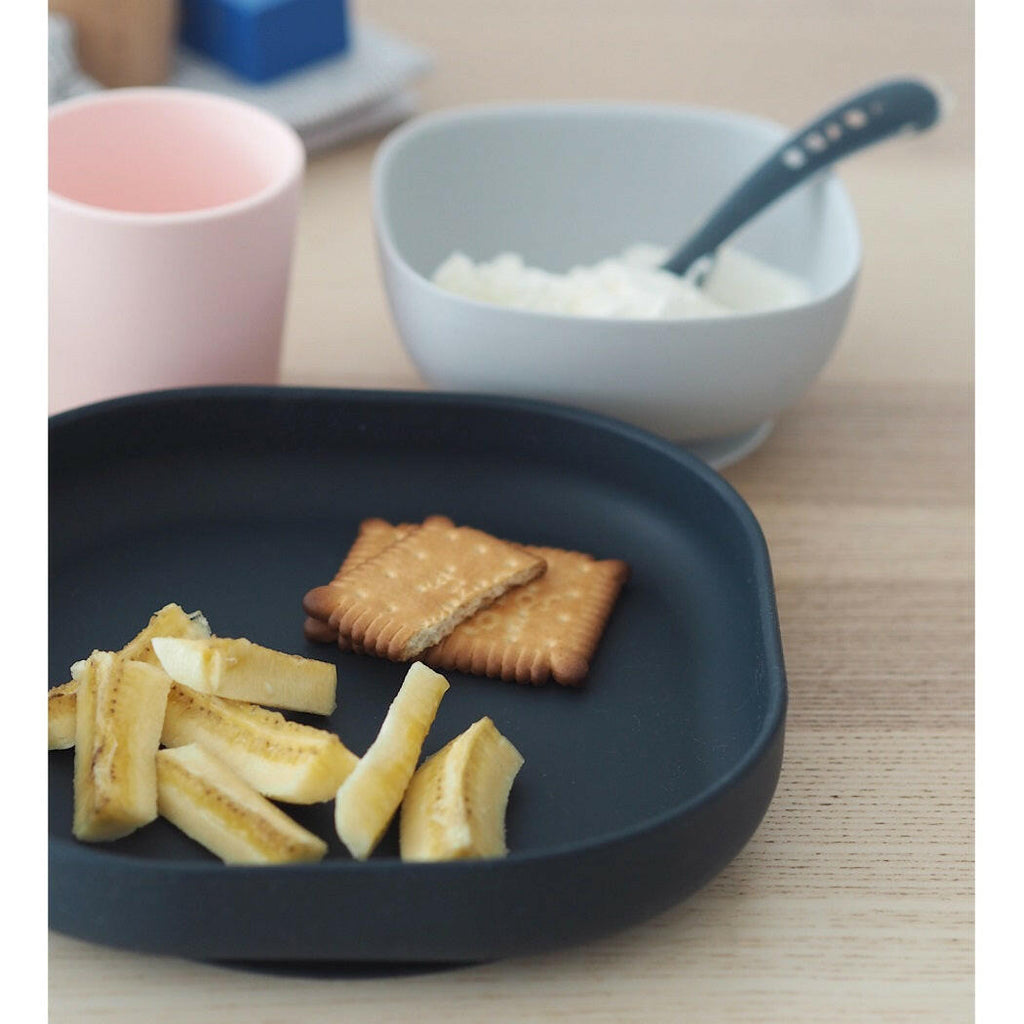 BEABA Silicone Feeding Meal Set - 4 Piece (Night Blue)