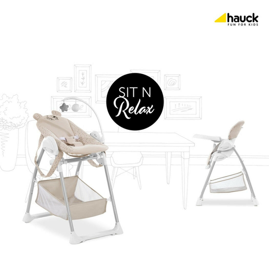 Hauck Sit 'n' Relax 3in1 Highchair (Winnie-the-Pooh - Beige)
