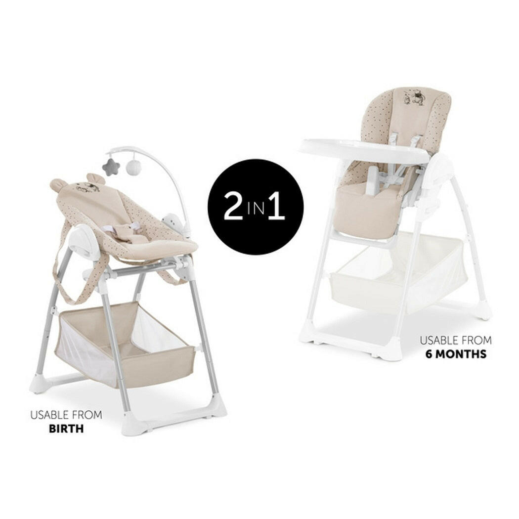 Hauck Sit 'n' Relax 3in1 Highchair (Winnie-the-Pooh - Beige)
