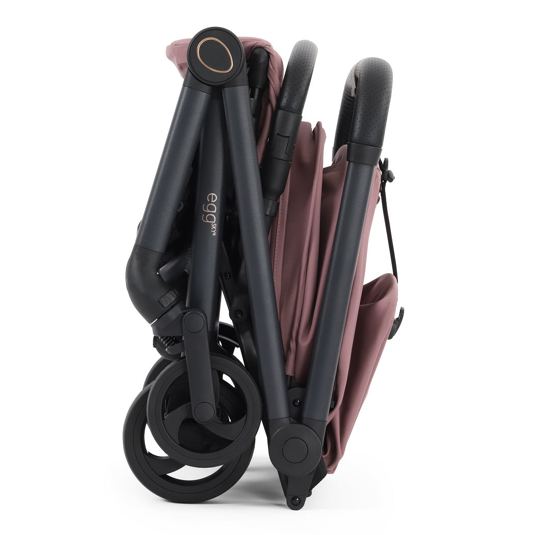 egg Sky Travel Stroller Cabin Approved - Mauve - Optional Apron Cover