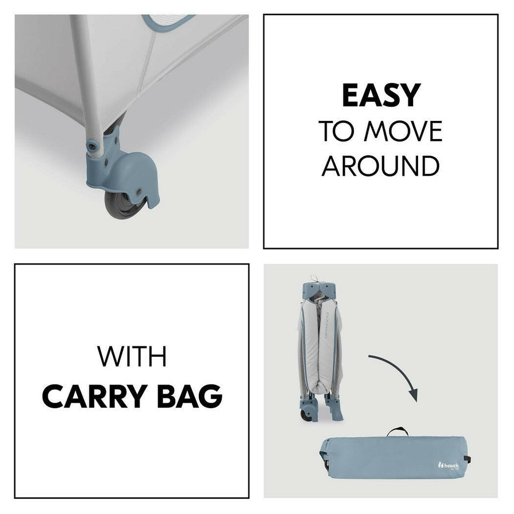 Hauck Sleep'n'Play Go Plus Dusty Blue Travel Cot/Playpen