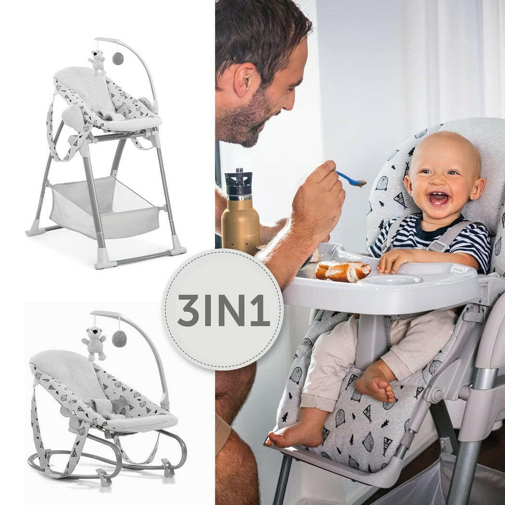 Hauck Sit 'n' Relax 3in1 Highchair (Nordic Grey)