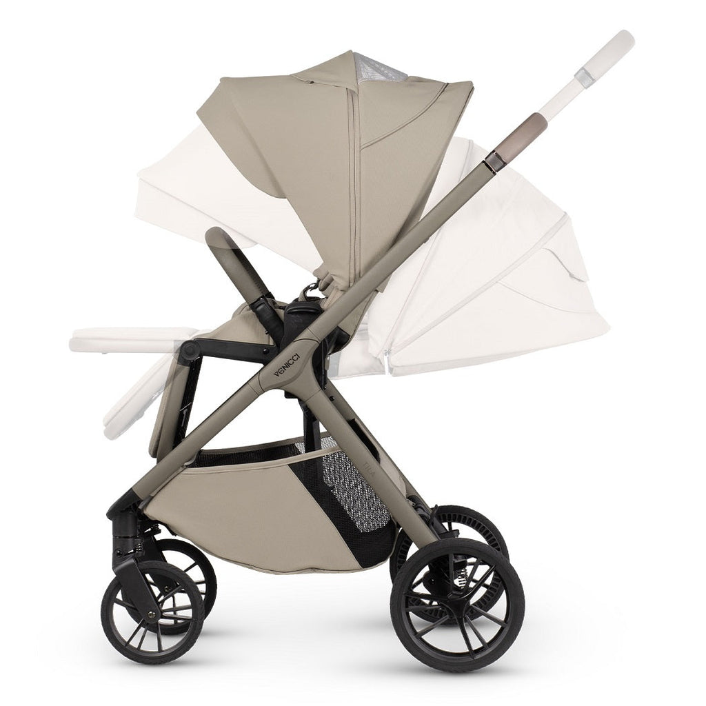 Venicci Tila Essential 11-Piece Pram & Pushchair Set – Latte