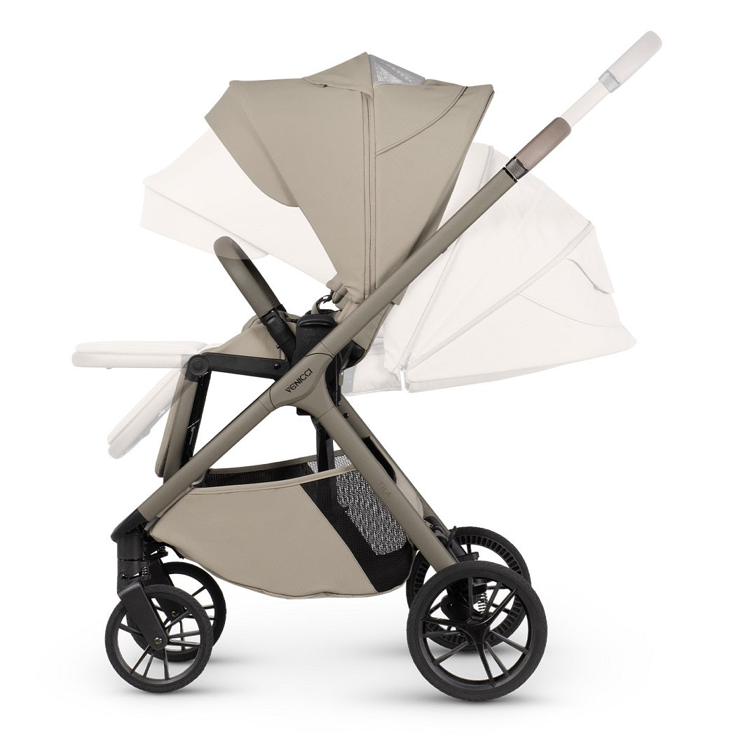 Venicci Tila Essential 11-Piece Pram & Pushchair Set – Latte