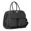Bizzi Growin Baby Travel Crib Changing Bag - POD® (Vegan Leather - Anthracite Black)